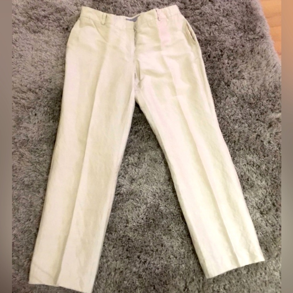 Zara woman fully lined pants NWOT 100% Silk US10